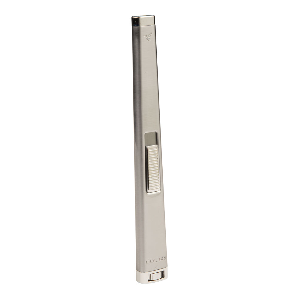 Aura Flat Flame Brushed Chrome/Chrome Lighter, , jrcigars